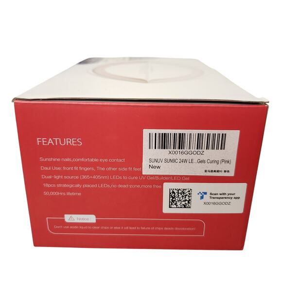 Sunuv Sunshine Nails UV Nail Lamp Sun 9C 2 in 1 Led/UV Lamp NIB - Picture 4 of 8